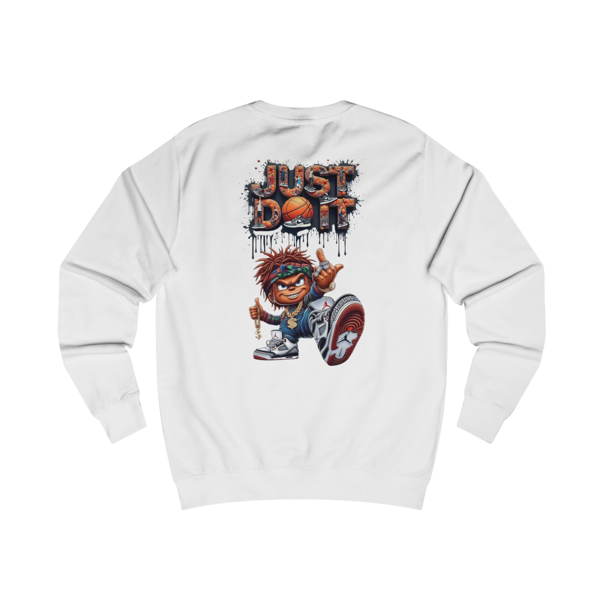 Basketball Streetwear Sweatshirt — "Just Don’t Stop" Graphic Crewneck