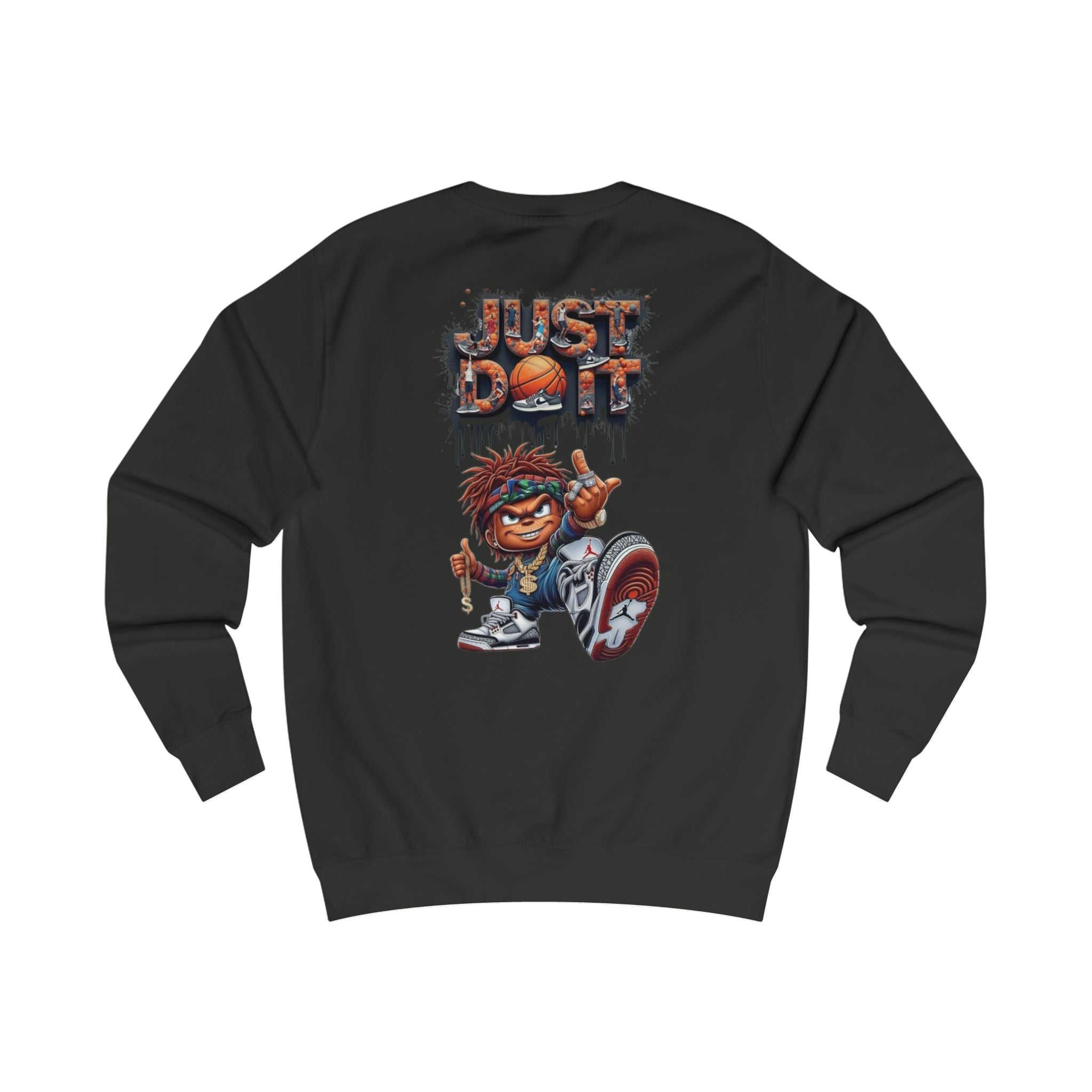 Basketball Streetwear Sweatshirt — "Just Don’t Stop" Graphic Crewneck