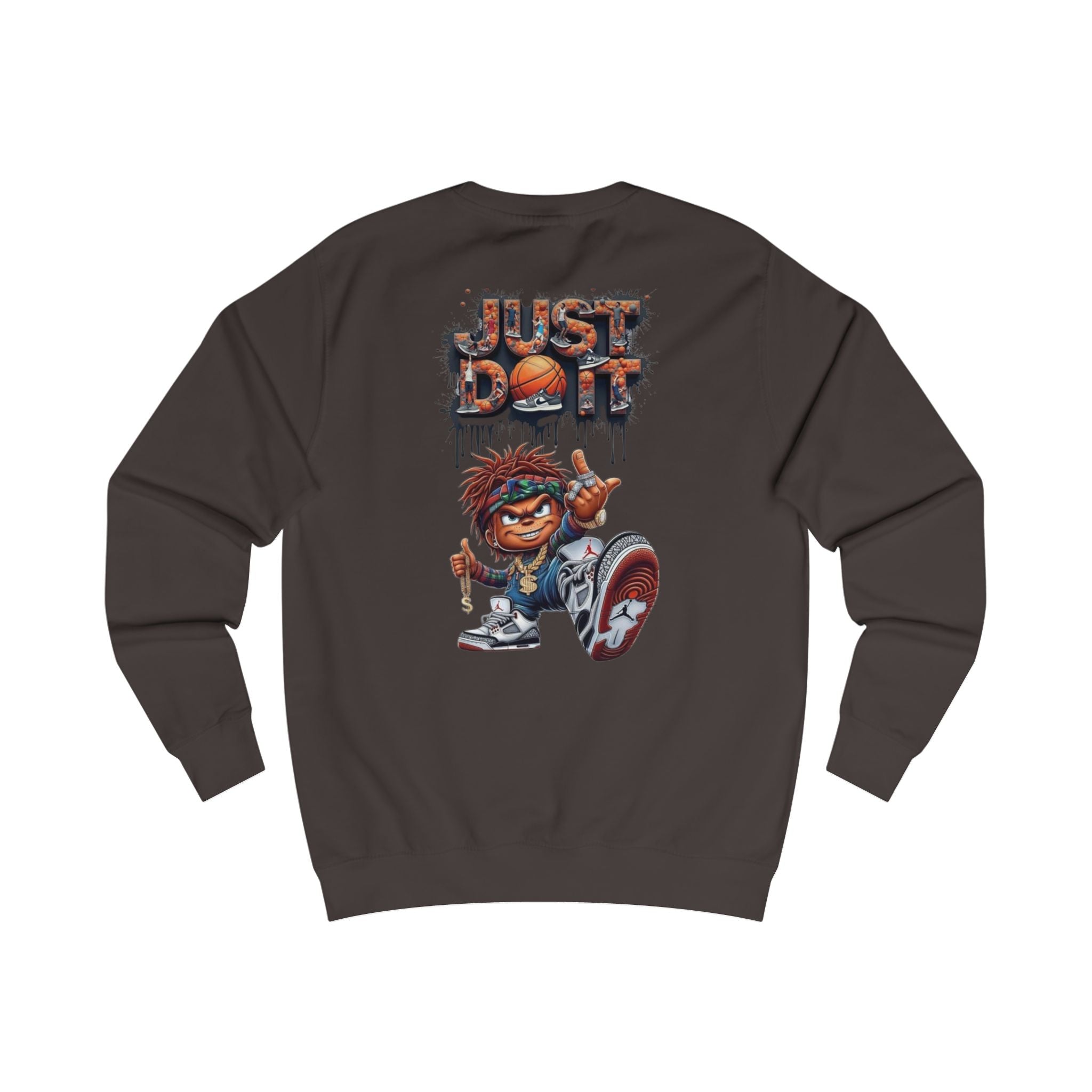 Basketball Streetwear Sweatshirt — "Just Don’t Stop" Graphic Crewneck