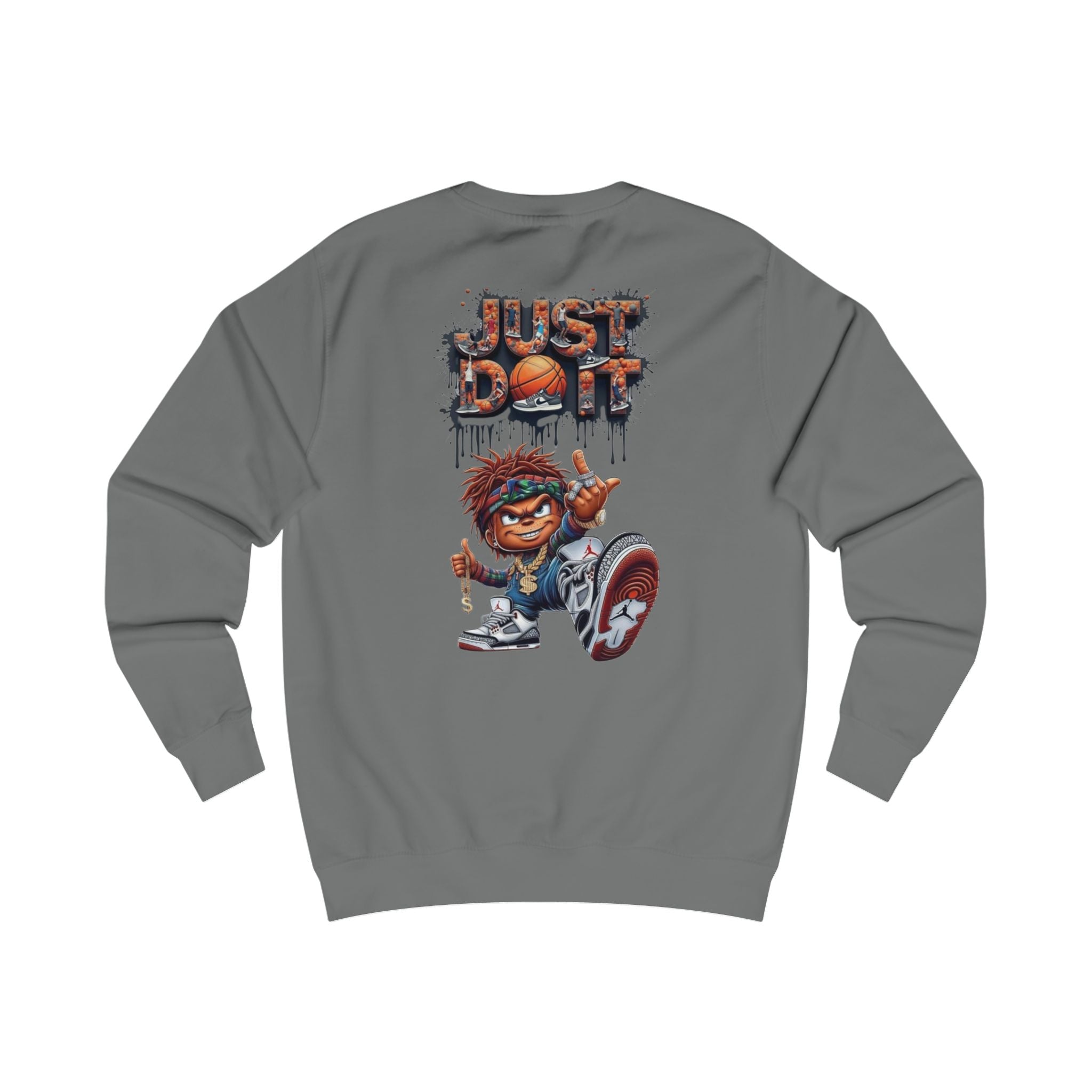 Basketball Streetwear Sweatshirt — "Just Don’t Stop" Graphic Crewneck