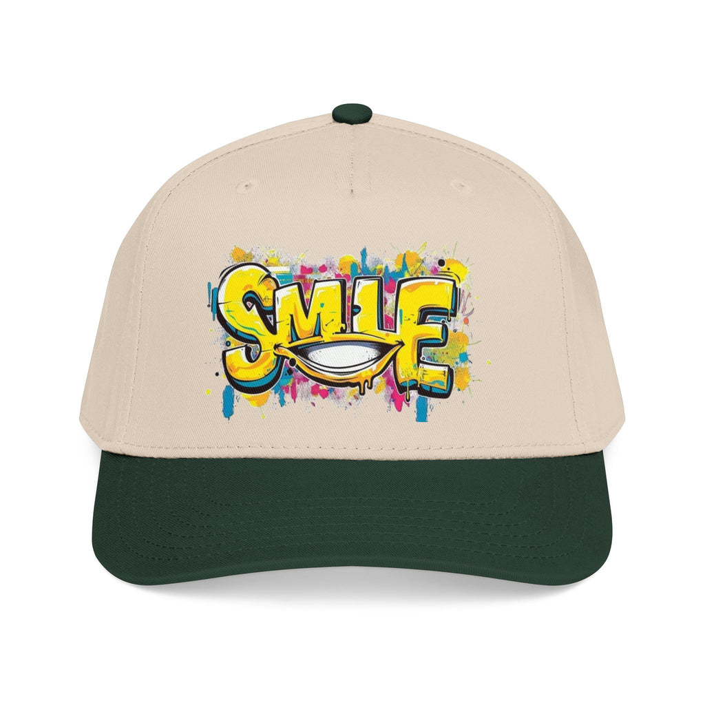 Smile Graffiti Baseball Cap — Colorful Street Art Hat