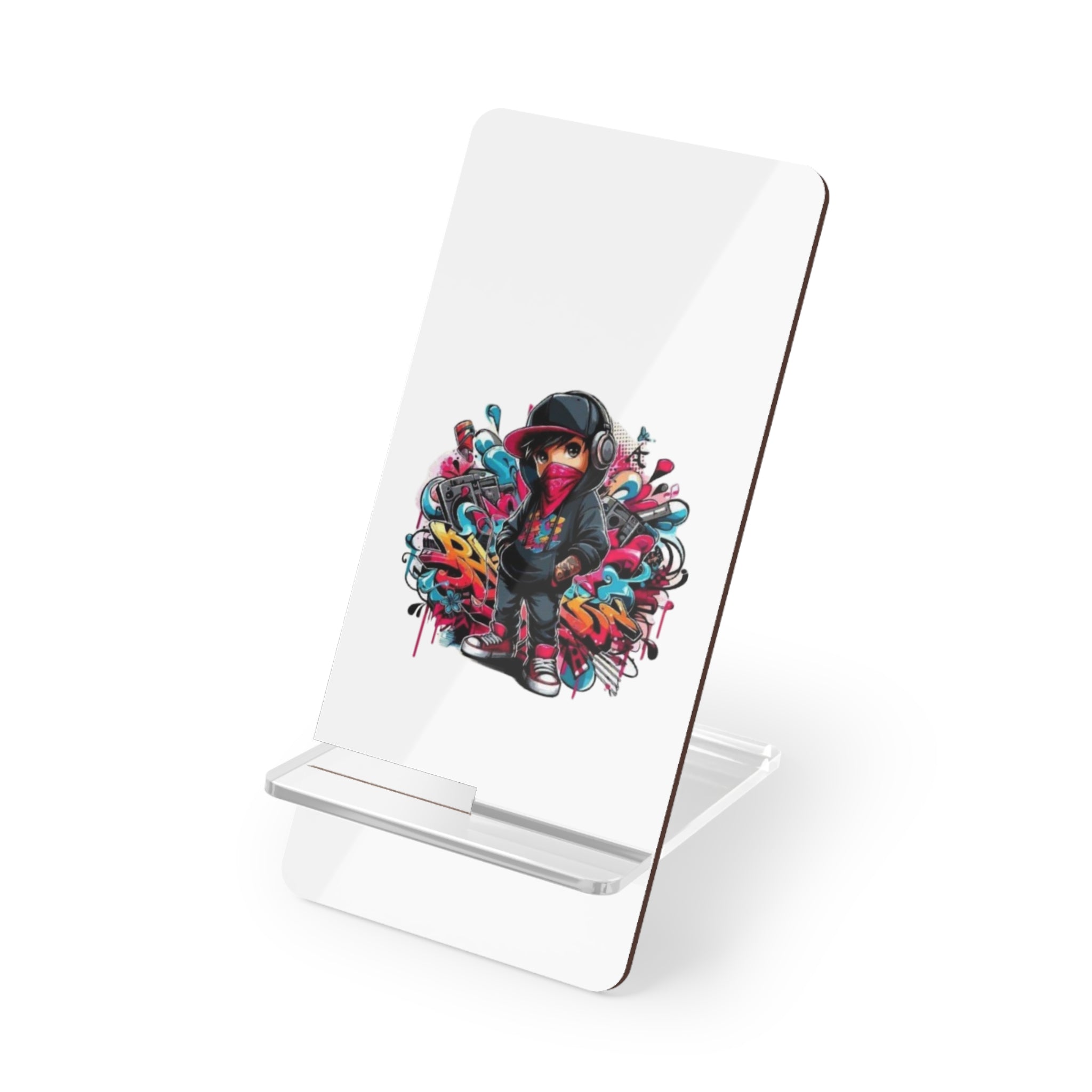 Graffiti Kid Smartphone Stand Foldable Mobile Display Holder