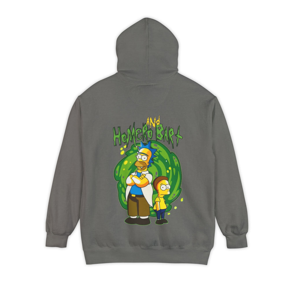 Crossover Parody Hoodie – Homero and Bart Adventure Design