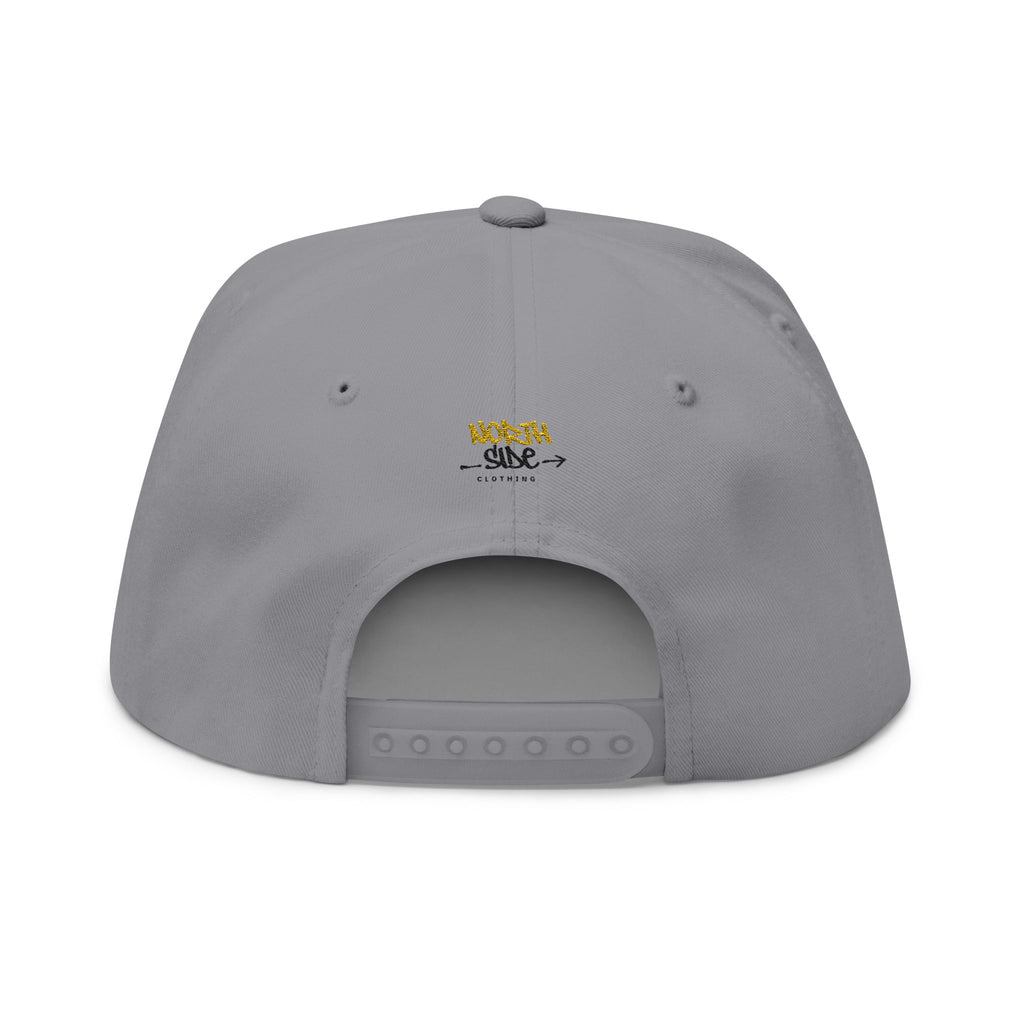 Embroidered "Positive" Flat Bill Cap