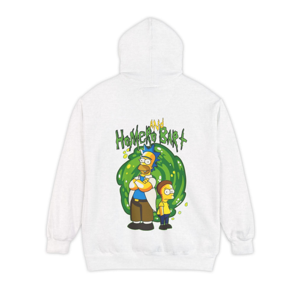 Crossover Parody Hoodie – Homero and Bart Adventure Design
