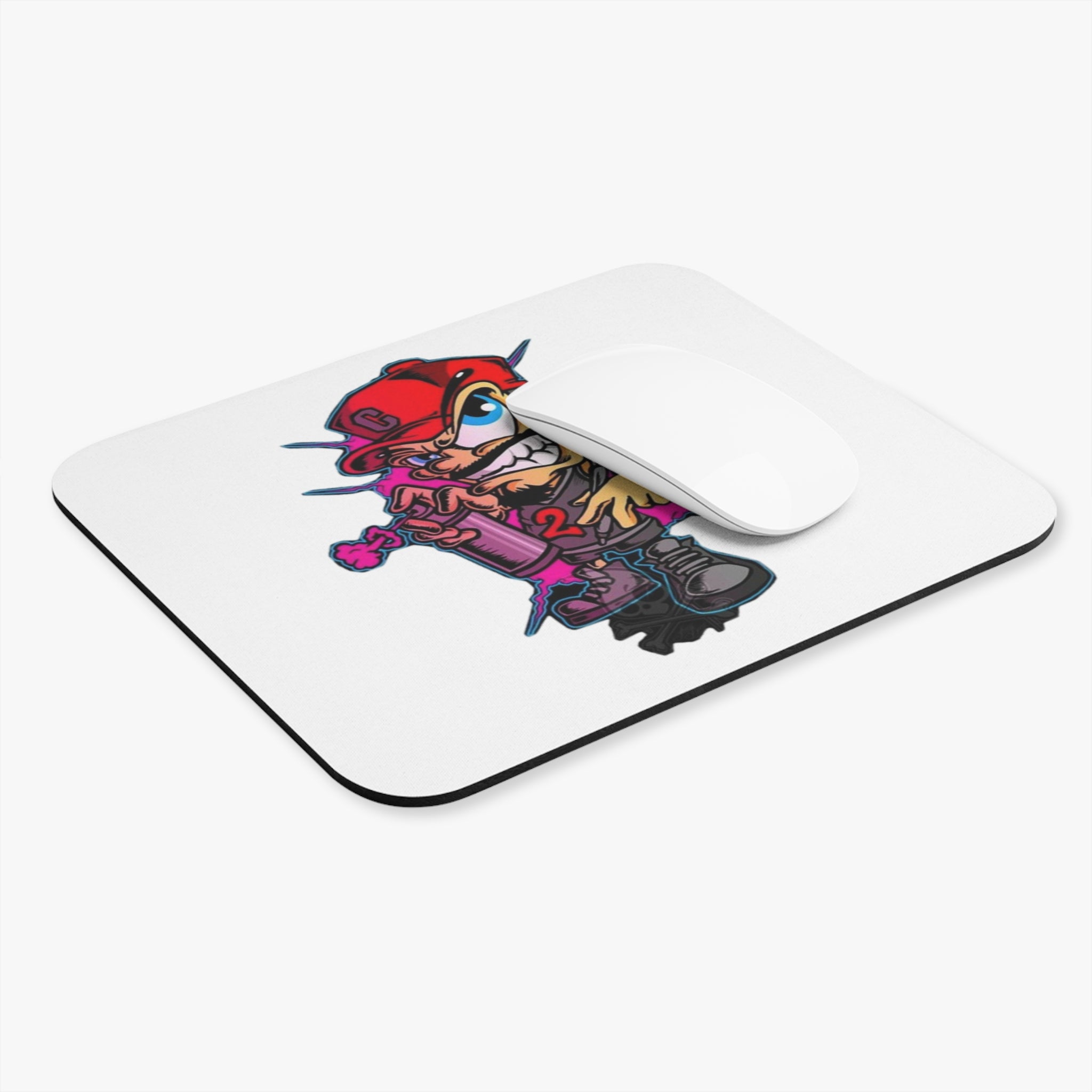 Graffiti Kid Spray Paint Mouse Pad Urban Street Art Desk Mat