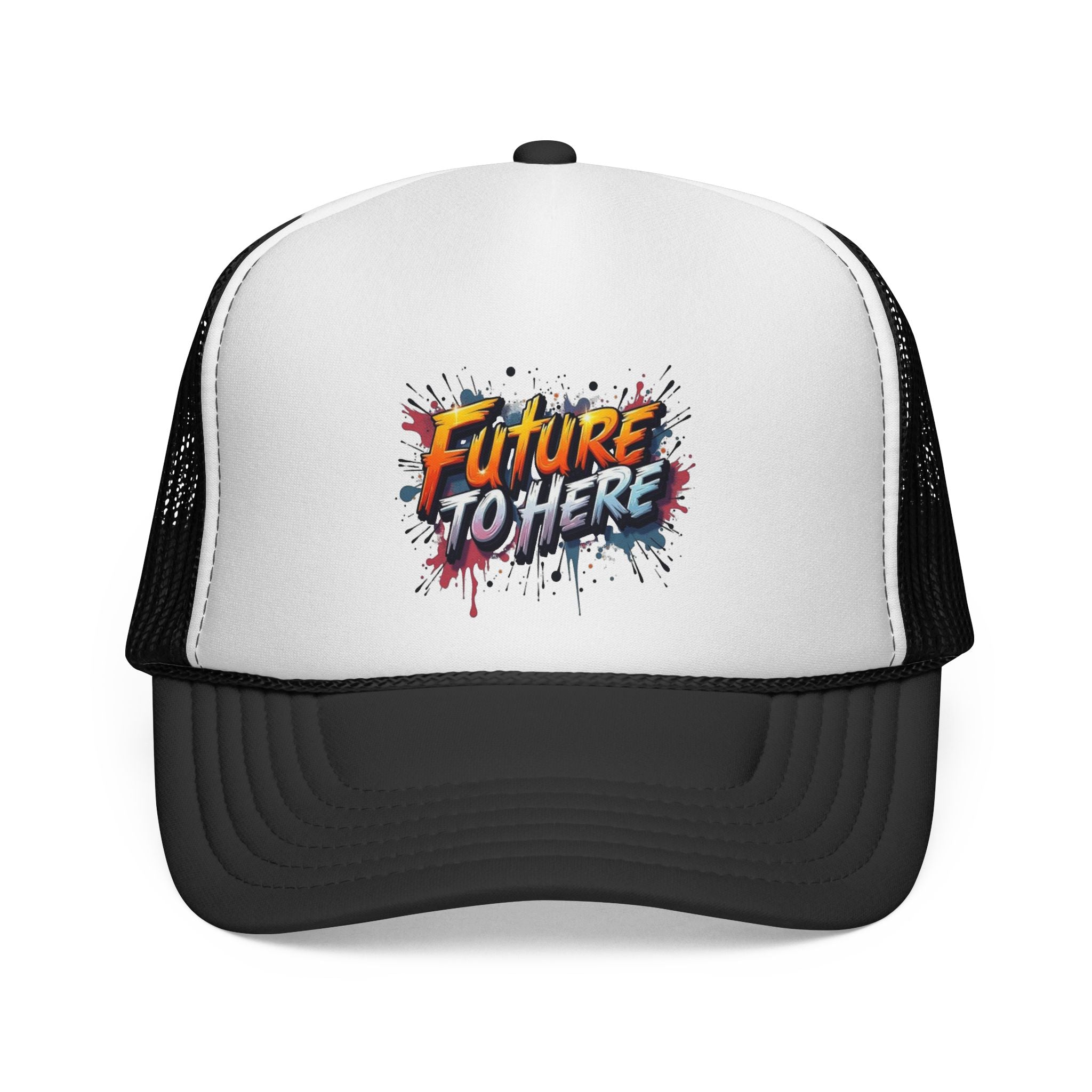 Future To Here Trucker Hat — Bold Graffiti Snapback Cap