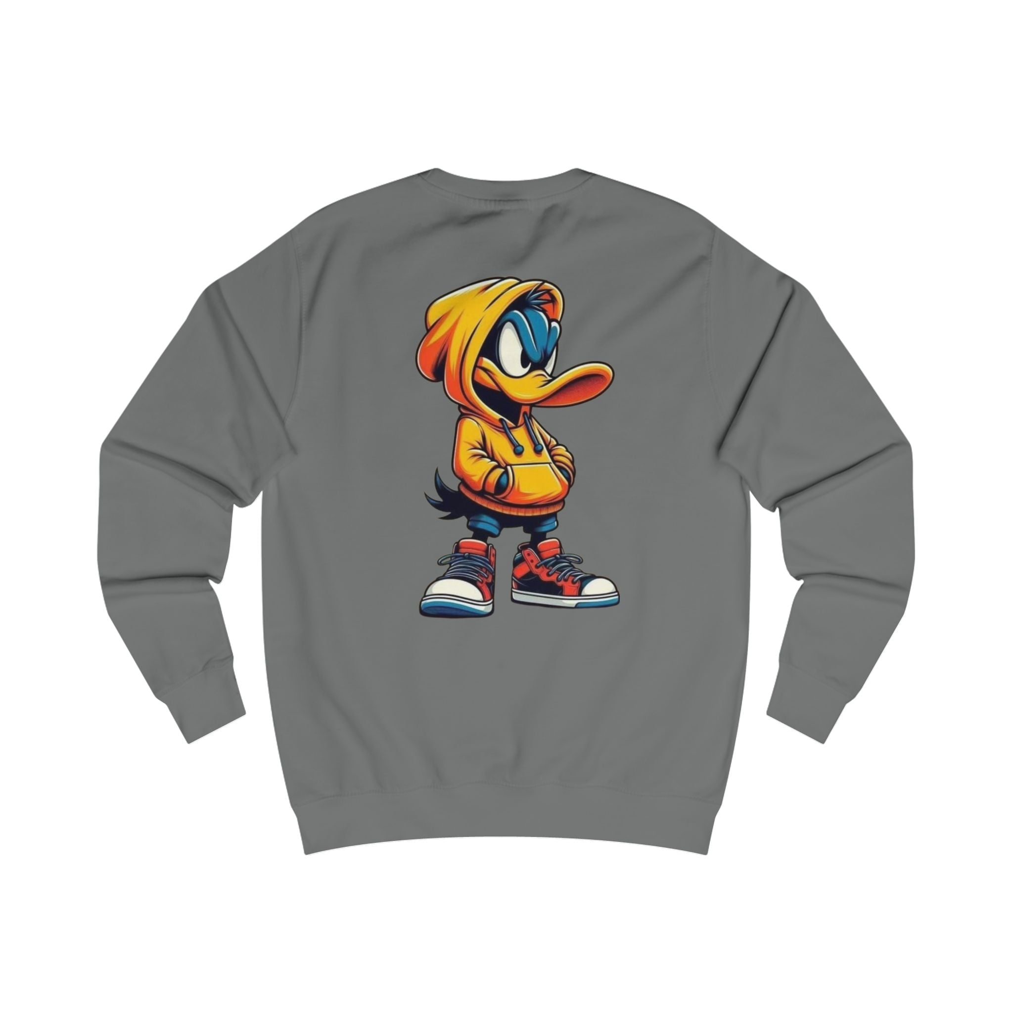 Cool Duck Hoodie Sweatshirt — Streetwear Cartoon Duck Graphic