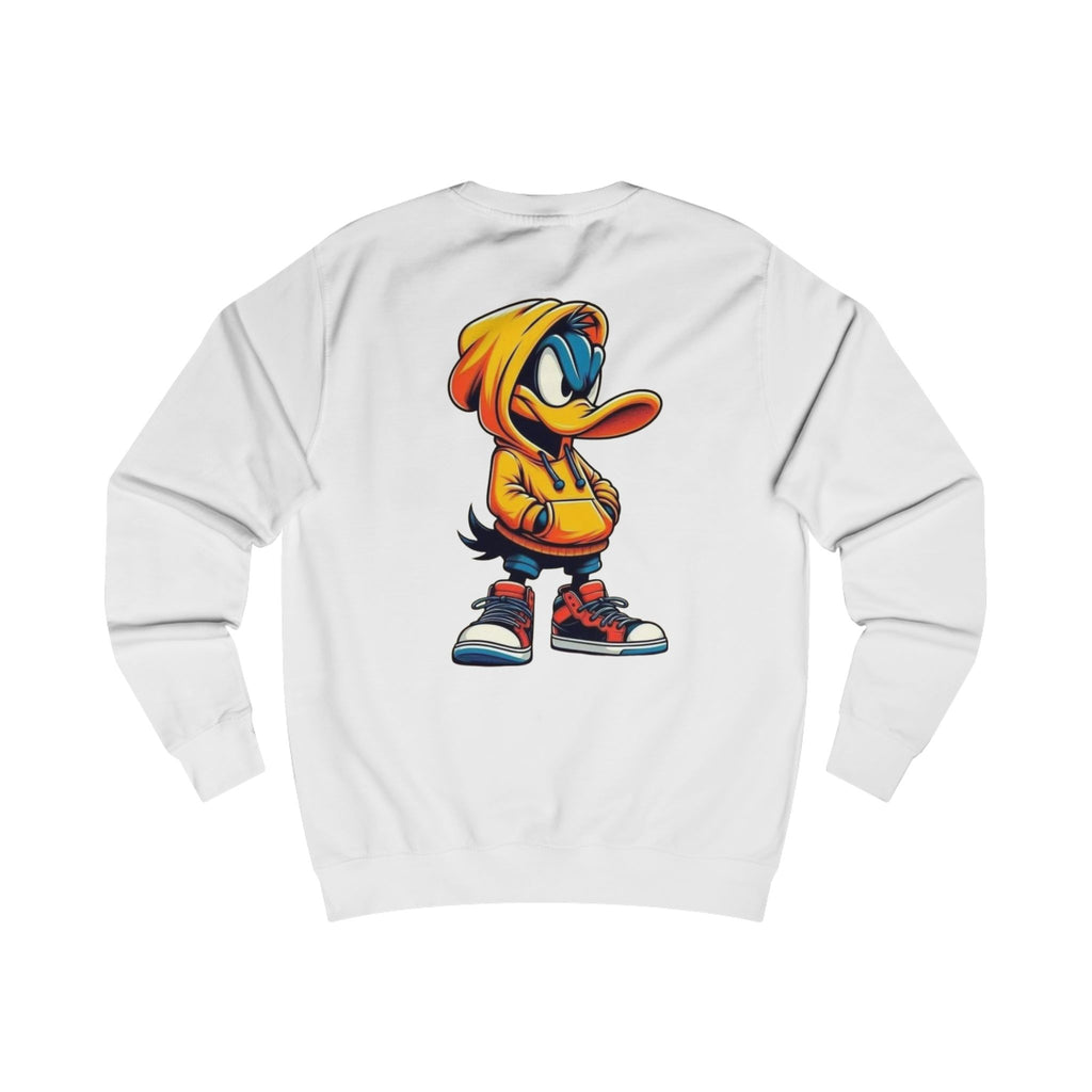 Cool Duck Hoodie Sweatshirt — Streetwear Cartoon Duck Graphic