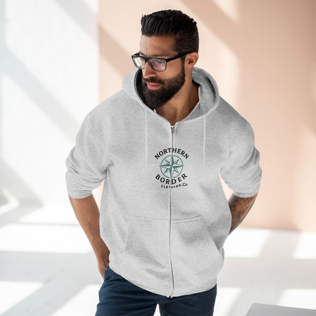 Northern Border Compass Zip Hoodie