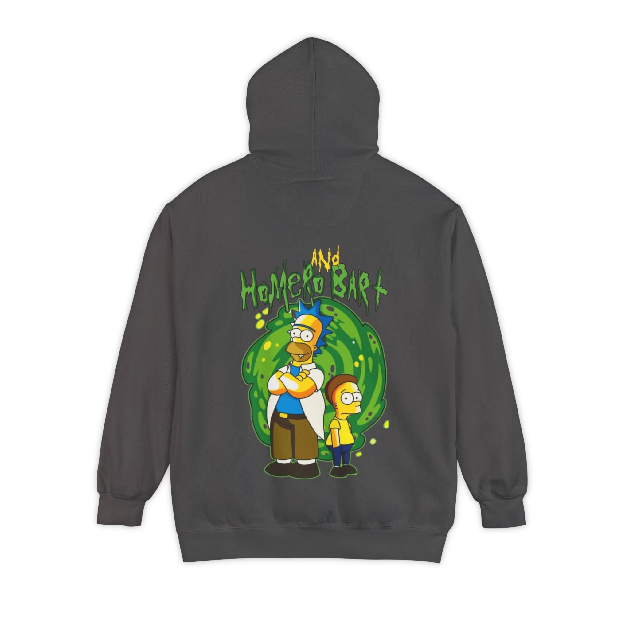 Crossover Parody Hoodie – Homero and Bart Adventure Design
