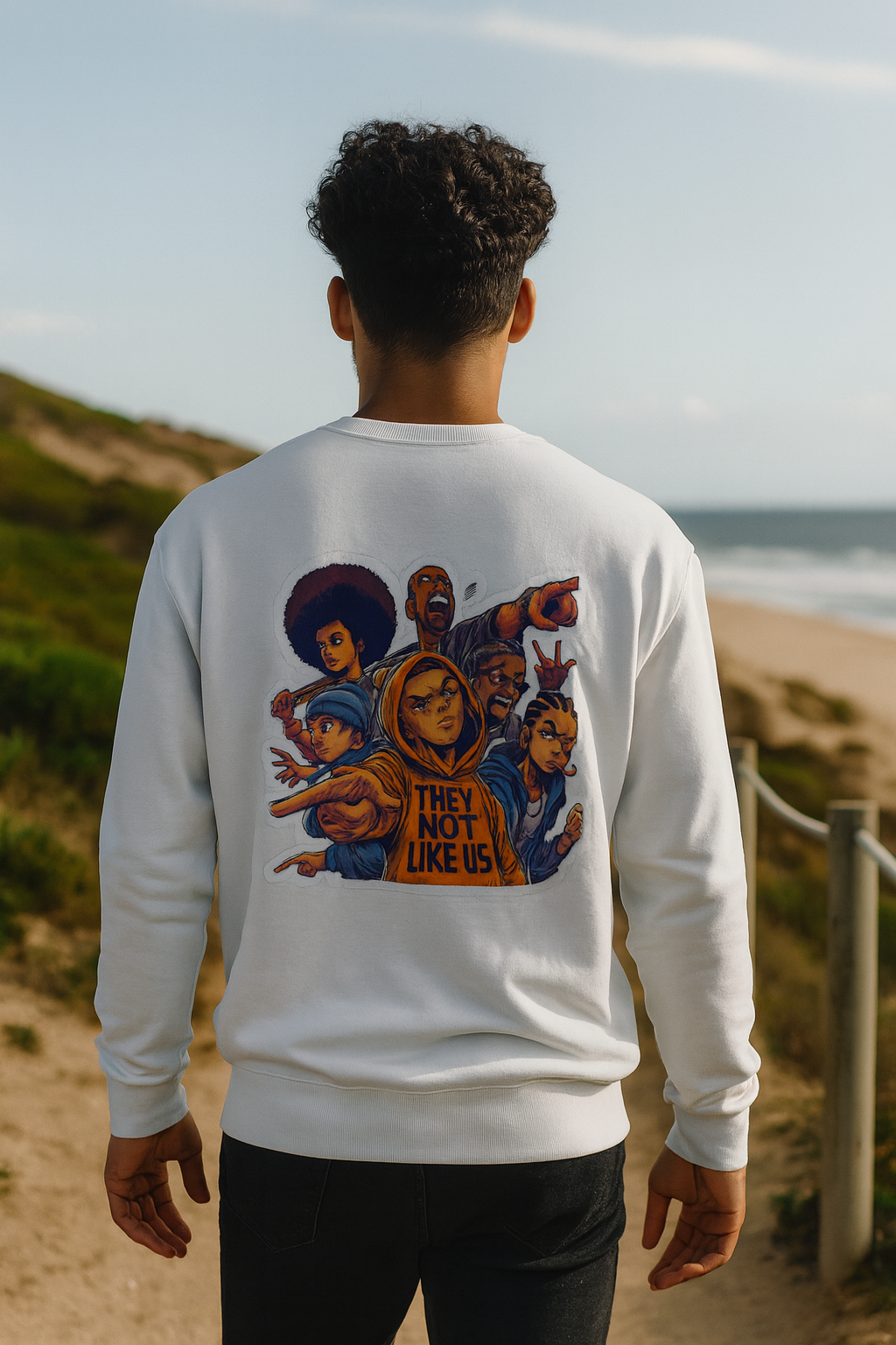 They Not Like Us Crewneck Sweatshirt — Graphic Crewneck for Fans