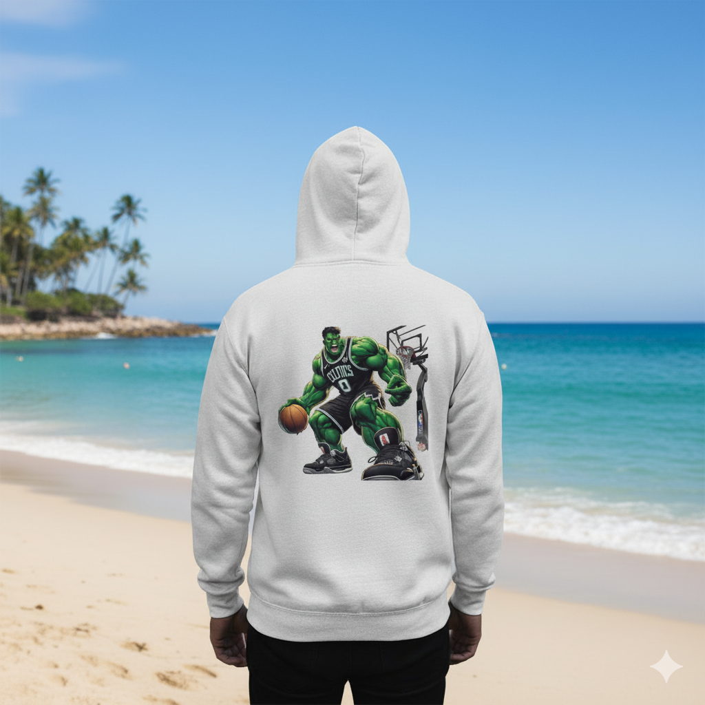 Milwaukee Basketball Hulk Sweatshirt — Retro NBA Fan Crewneck